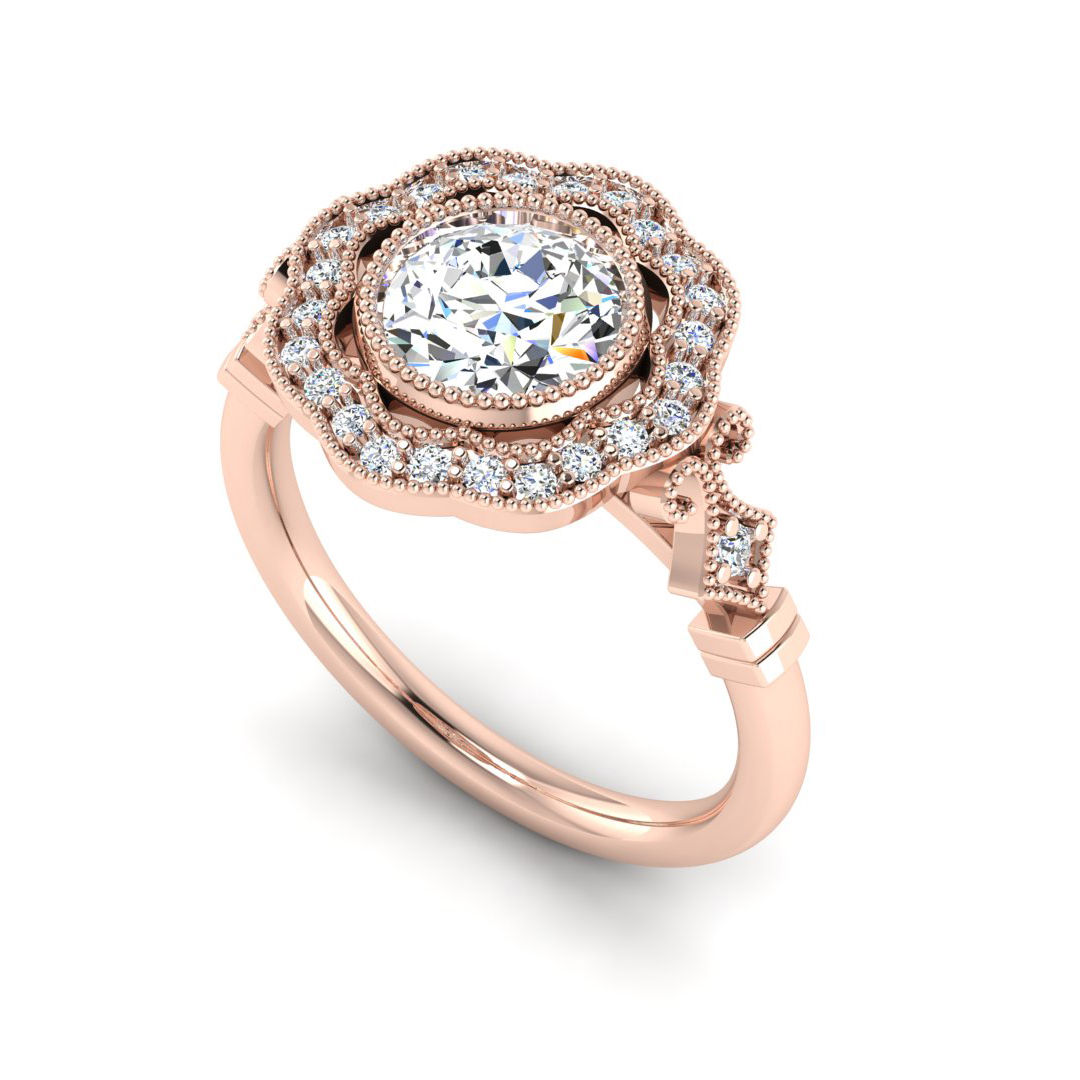 Haven Halo Engagement Ring